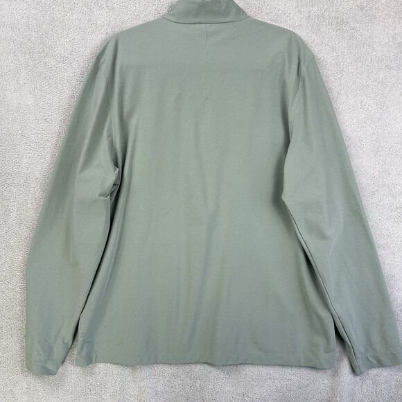 Lululemon WovenAir Shirt Mens XL Silver Blue Half Zip Pullover Relaxed Fit - Picture 3 of 9